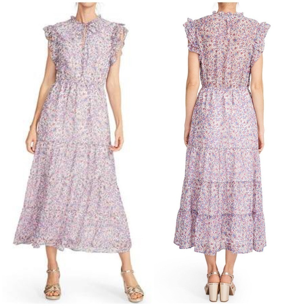 BB DAKOTA STEVE MADDEN Chiffon Floral Tiered Dress size XXL - Picture 8 of 8